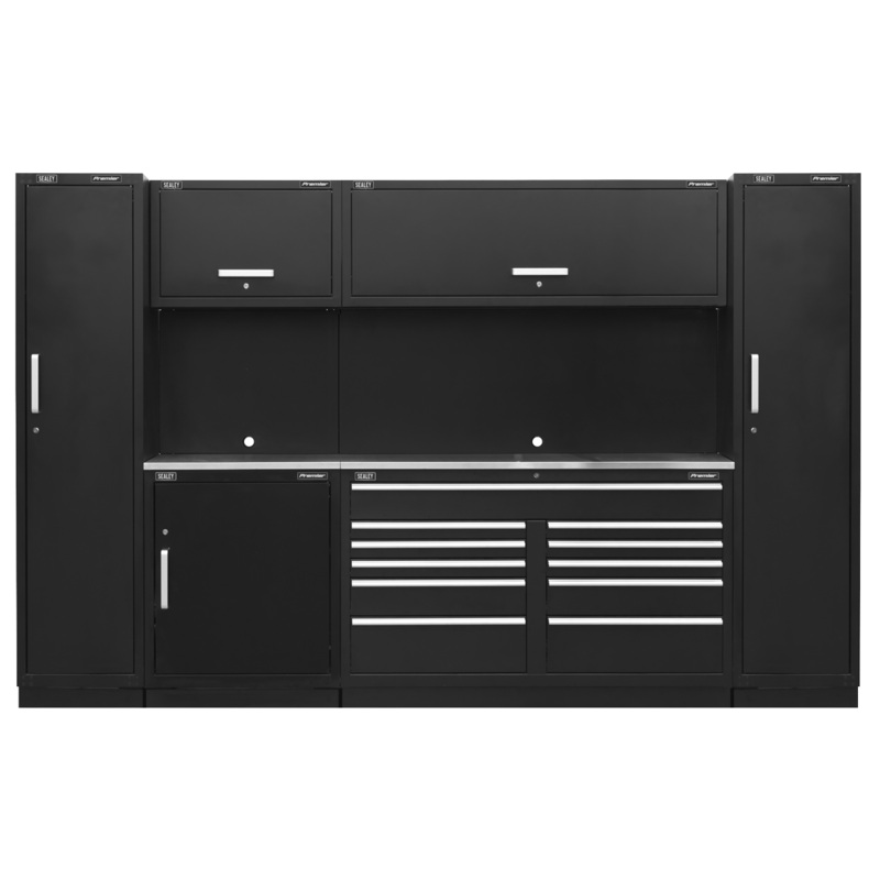 Sealey Premier 3.3m Storage System – Stainless Worktop APMSCOMBO7SS