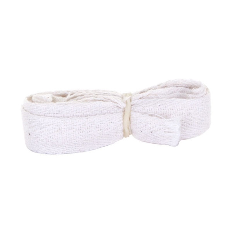 Beeswift Apron Cotton Ties 12mm X 2m White