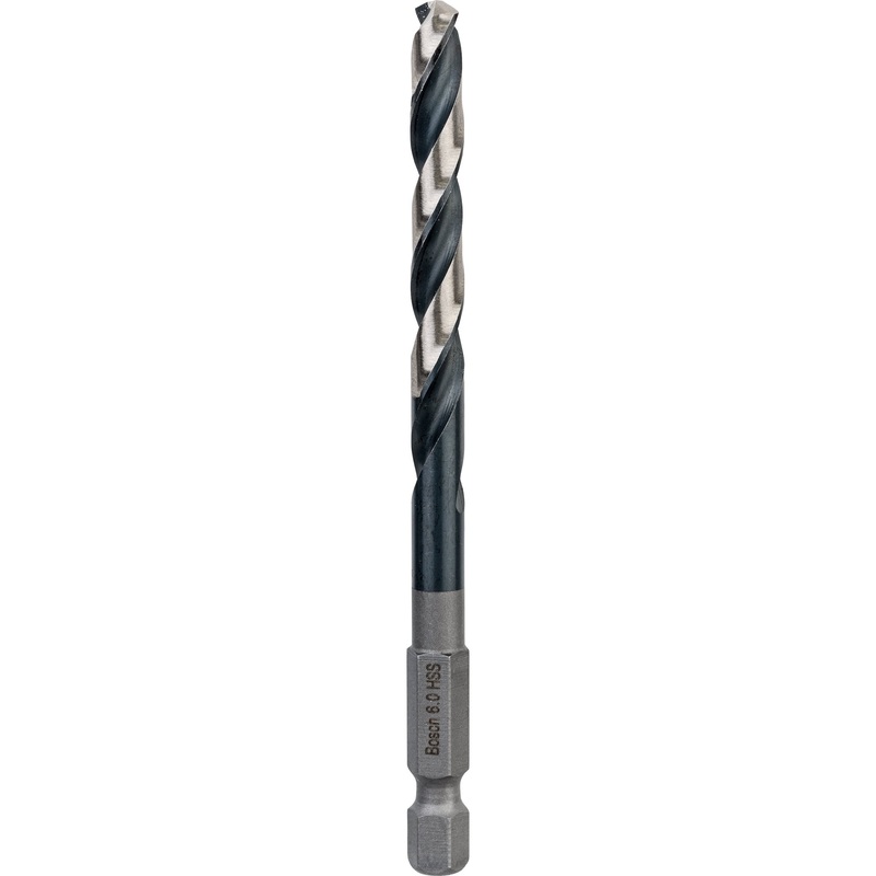 Bosch Professional HSS Impact Drill Bit – 6.0mm (1-piece Cocoon)