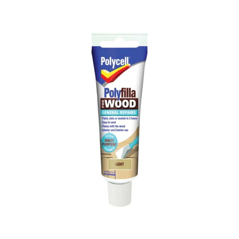 Polycell Polyfilla For Wood General Repairs Tube Light 330g