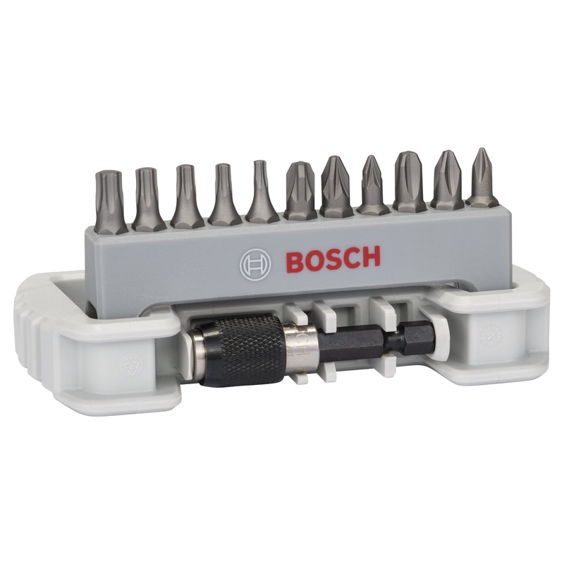 Bosch Professional 11+1 Piece Extra Hard Bit Set with Quick-Change