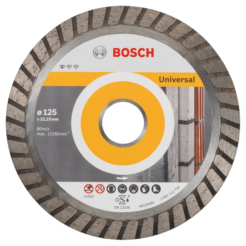 Bosch Professional Universal Turbo Diamond Cutting Disc – 125mm x 22.23mm x 2mm x 10mm