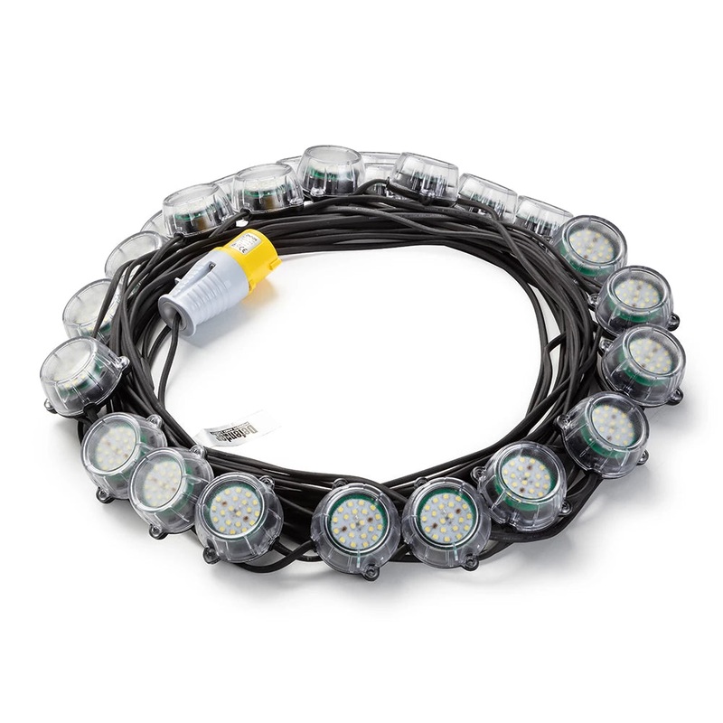 Defender 50M Heavy Duty Led Encapsulated Festoon String Lights 120W