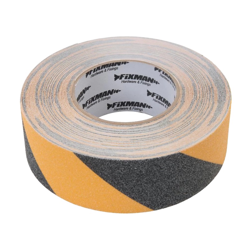 Fixman Anti-Slip Tape – 50mm x 18m Black/Yellow