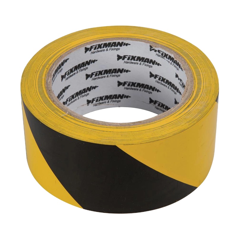 Fixman Hazard Tape – Black/Yellow