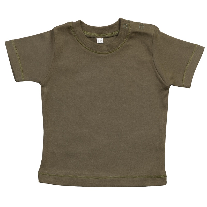 Babybugz Baby T – Organic Camouflage Green