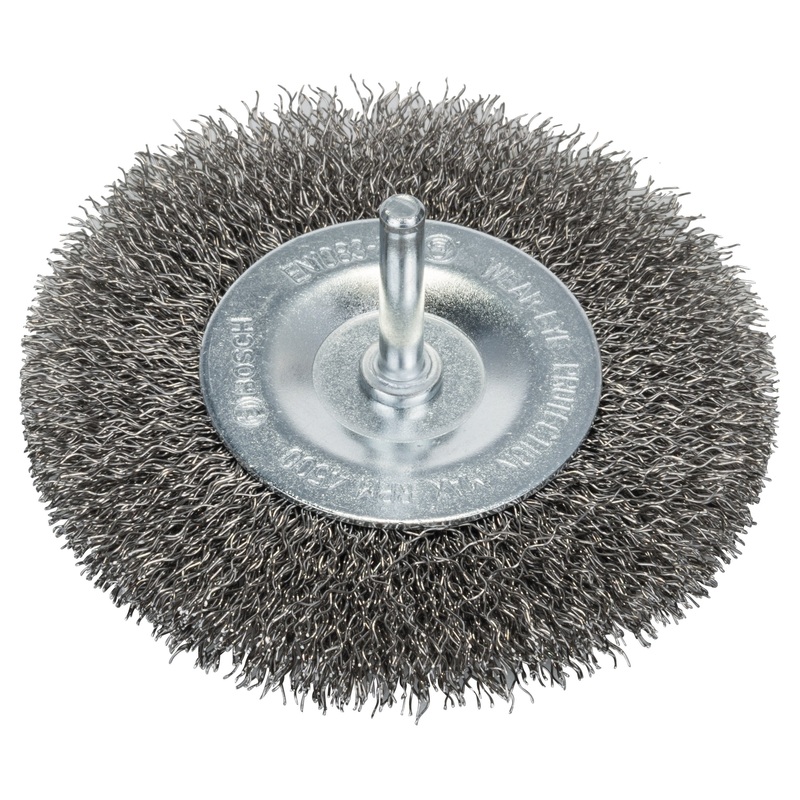 Bosch Professional Stainless Wire Wheel, Crimped, 100×0.3mm, 100mm Diameter, 10mm Arbor Size