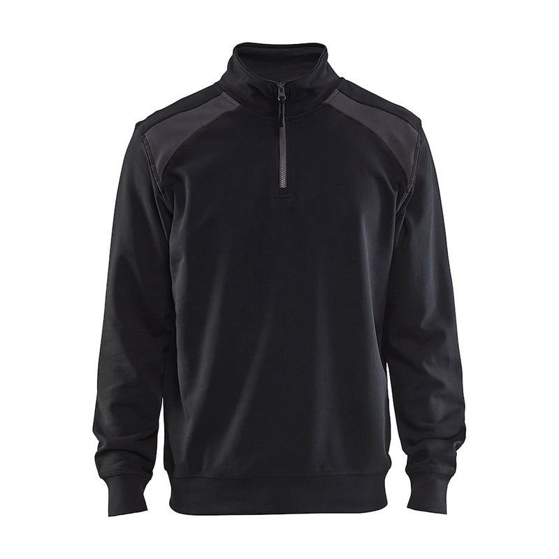 Blaklader Half-Zip 2-Tone Sweatshirt 3353 – Black/Dark Grey