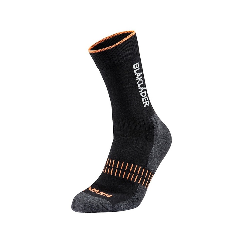 Blaklader Warm Sock 2192|Black/NEON Orange|UK 2 – UK 5|UK 6 – UK 10|UK 11 – UK 14