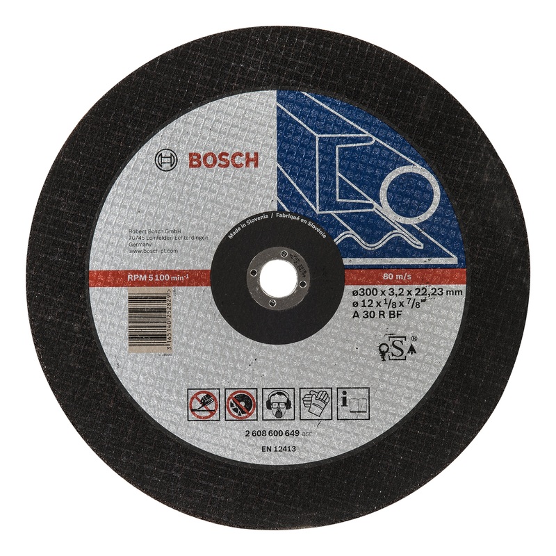 Bosch Professional Expert Metal Straight Cutting Disc A 30 R BF – 300mm x 3.2mm