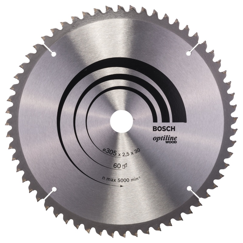 Bosch Professional Optiline Wood Circular Saw Blade – 305mm x 30mm x 2.5mm, 60 Teeth
