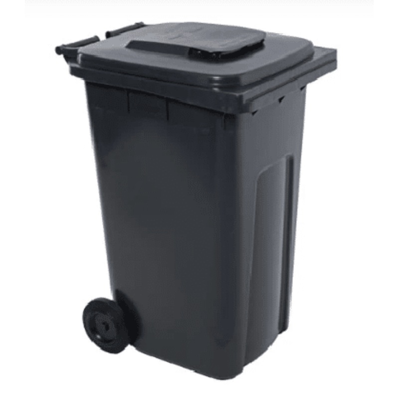 DIVYAPLAST WHEEL BIN BLACK 240L