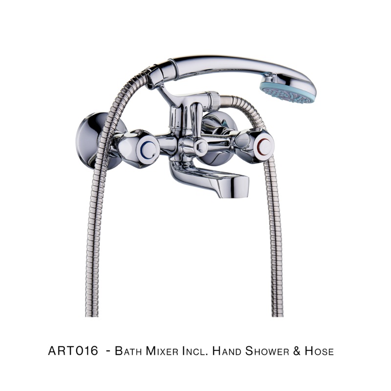 H&C BATH MIXER COMPLETE ART WITH CRADLE AND HANDLE ART016