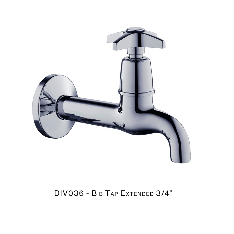 H&C BIB TAP LONG DIVO 3/4′ BACK DIV036