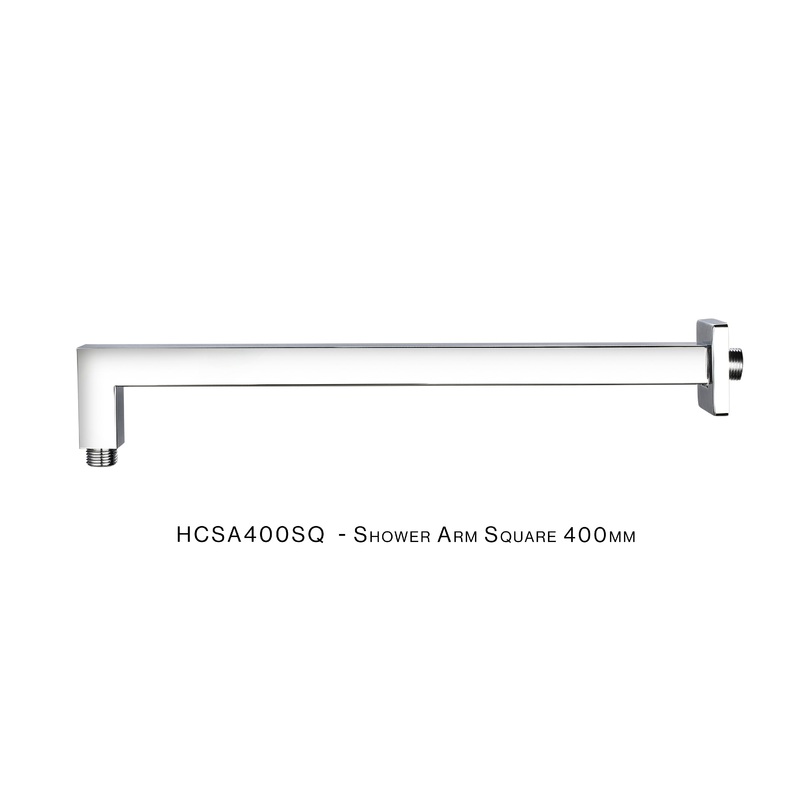 H&C SHOWER ARM SQUARE CP 400MM HCSA400SQ