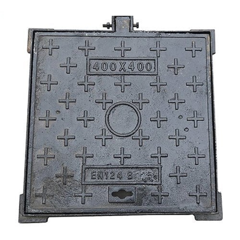 MANHOLE COVER METAL BLACK L/D 40X40 CH