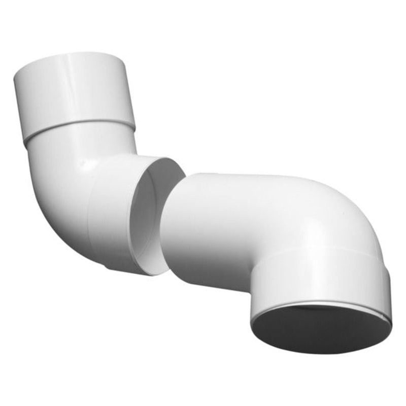 SWAN NECK PAIR PVC 80MM