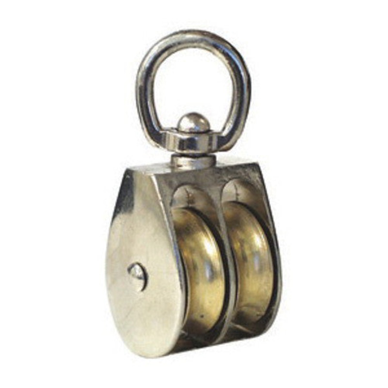 PULLEY BRASS FIXED DOUBLE  1-1/2