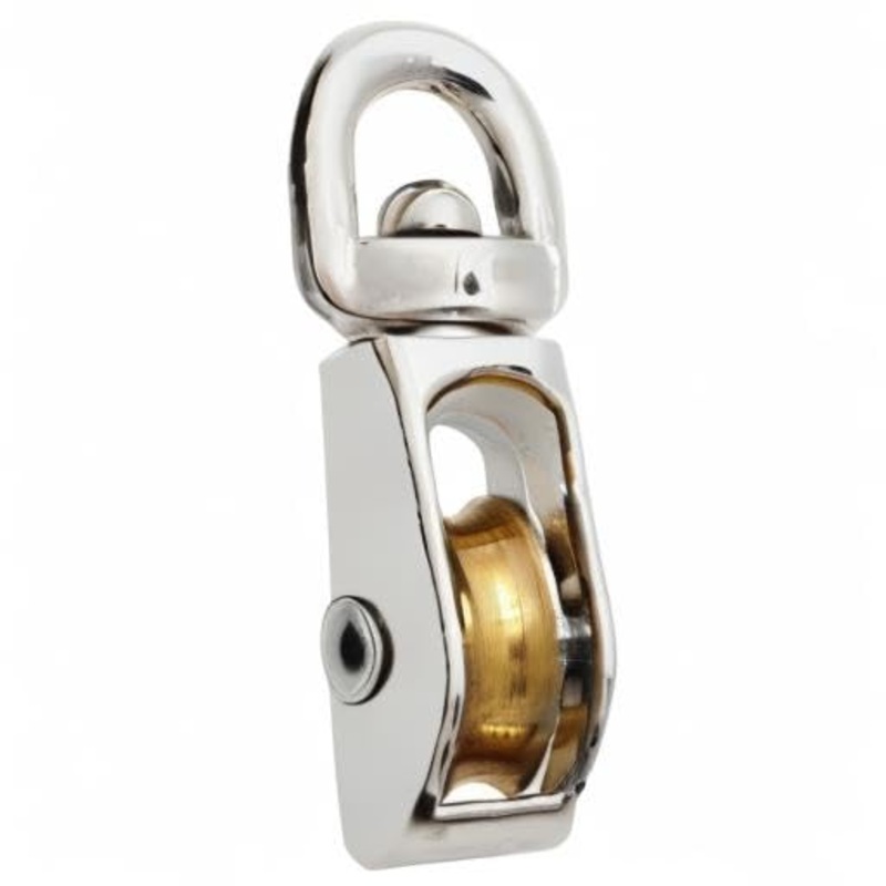 PULLEY BRASS FIXED DOUBLE 3/4