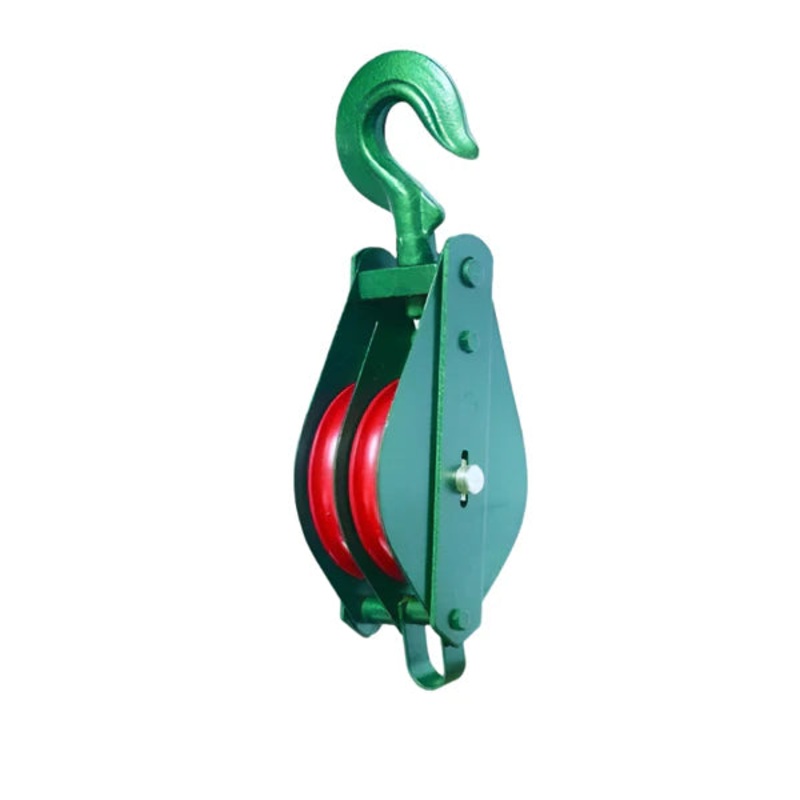 PULLEY DOUBLE GREEN 3 RIG593