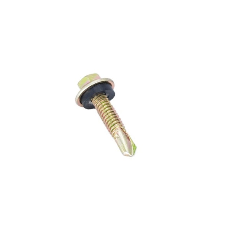 SCREWS SELF DRILL ROOFING BRASS 38MM