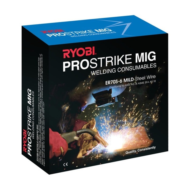 RYOBI MIG WIRE PROSTRIKE ER70S 6X1.0MMX15KG RWM-PSMER70151