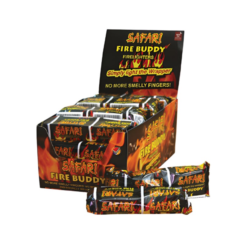 SAFARI LIGHTERS DISPENSER FIRE BUDDY 24BARS BFS11
