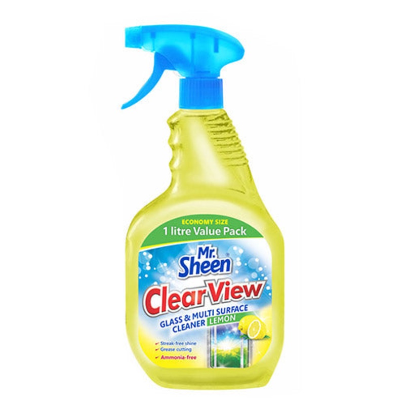 SHIELD CLEARVIEW GLASS & MULTISURFACE CLEANER LEMON SH1241 1LT