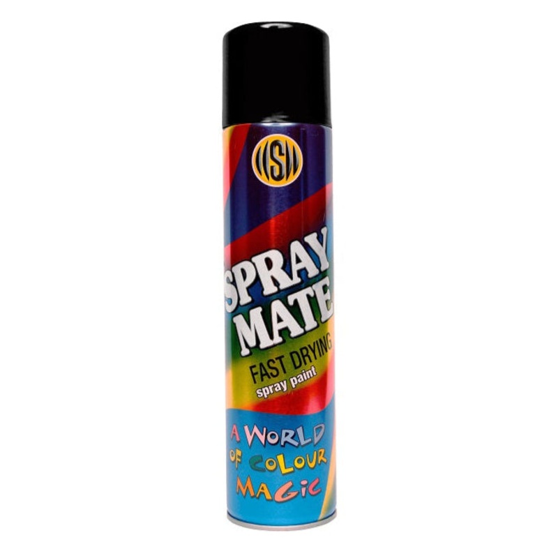 SPRAYMATE SPRAY PAINT FAST DRYING GLOSS BLACK 250ML 2510