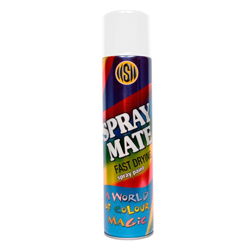 SPRAYMATE SPRAY PAINT FAST DRYING GLOSS WHITE 250ML 2511