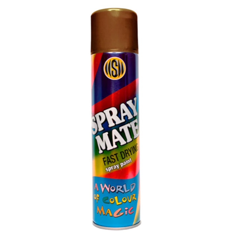 SPRAYMATE SPRAY PAINT FAST DRYING GOLDEN BROWN 250ML 2531