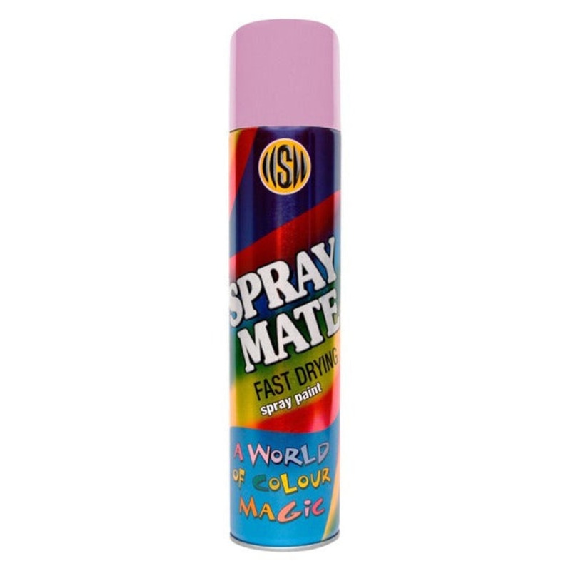 SPRAYMATE SPRAY PAINT FAST DRYING NEW PINK 250ML 2762