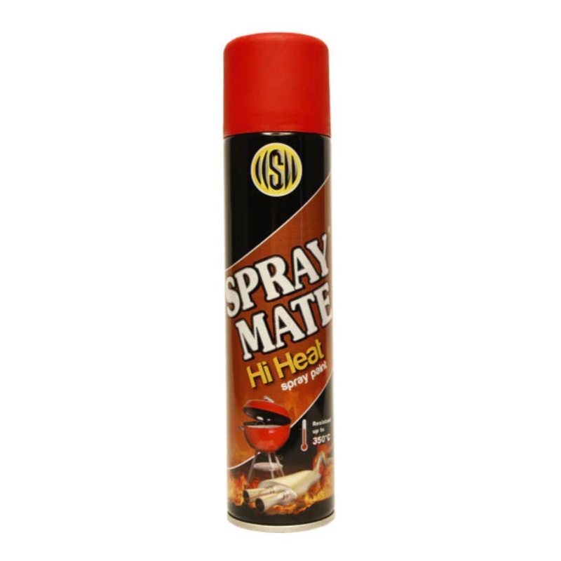 SPRAYMATE SPRAY PAINT HI HEAT RED 250ML 2573