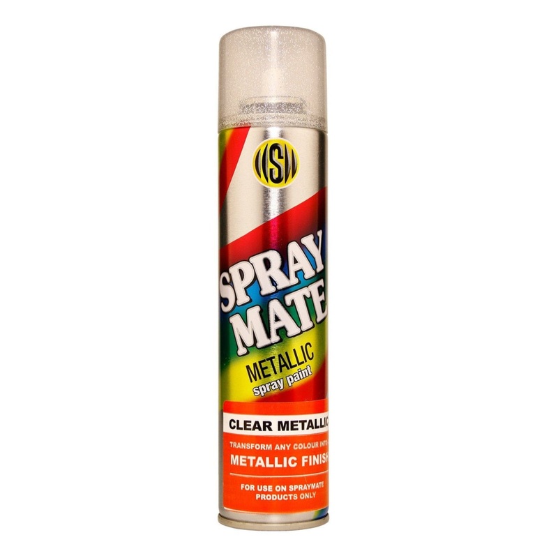 SPRAYMATE SPRAY PAINT METALLIC CLEAR 250ML 2563