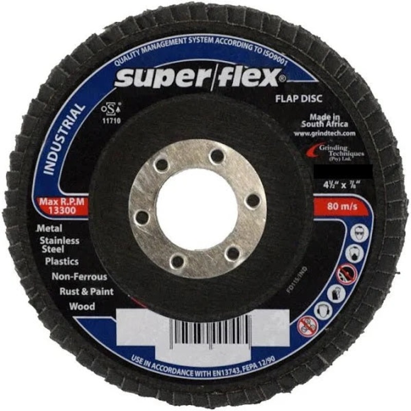 SUPER FLEX FLAP DISC INDUSTRIAL 180MM AZ80