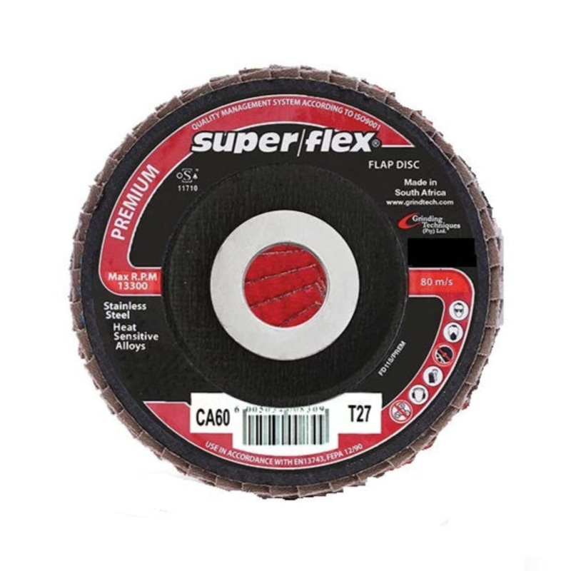 SUPER FLEX GRINDING DISC FLAT PREMIUM NFF T27 180X22 CA60