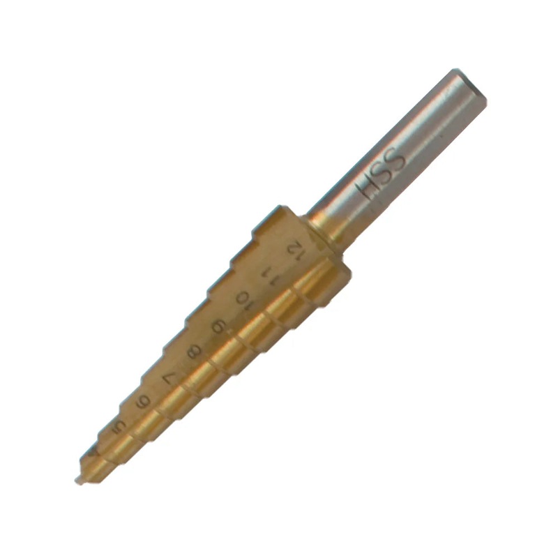 TORK CRAFT STEP DRILL HSS 4-12MM X 1MM STRAIGHT FLUTE TC353040
