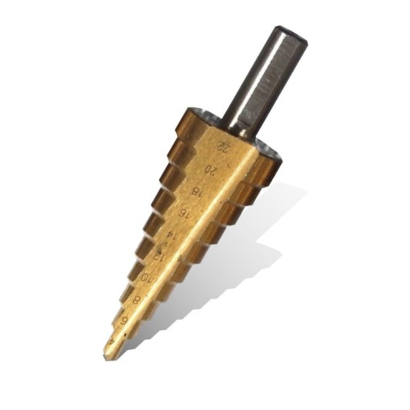 TORK CRAFT STEP DRILL HSS 4-22MM X 2MM STRAIGHT FLUTE TC353043