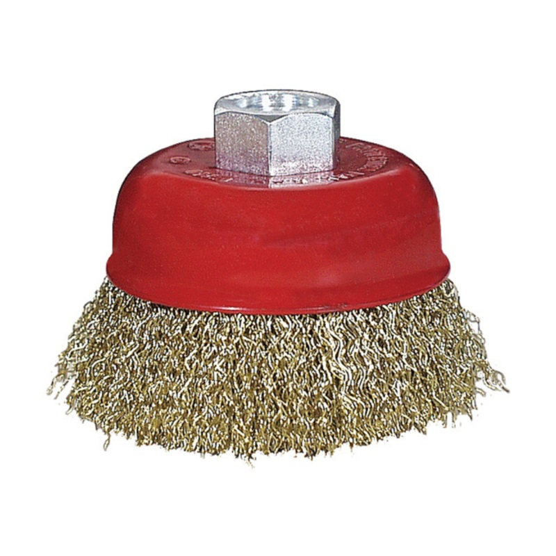 TORK CRAFT WIRE BRUSH CUP CRIMPED 75MMXM14 BLISTER-TCW CR7514B