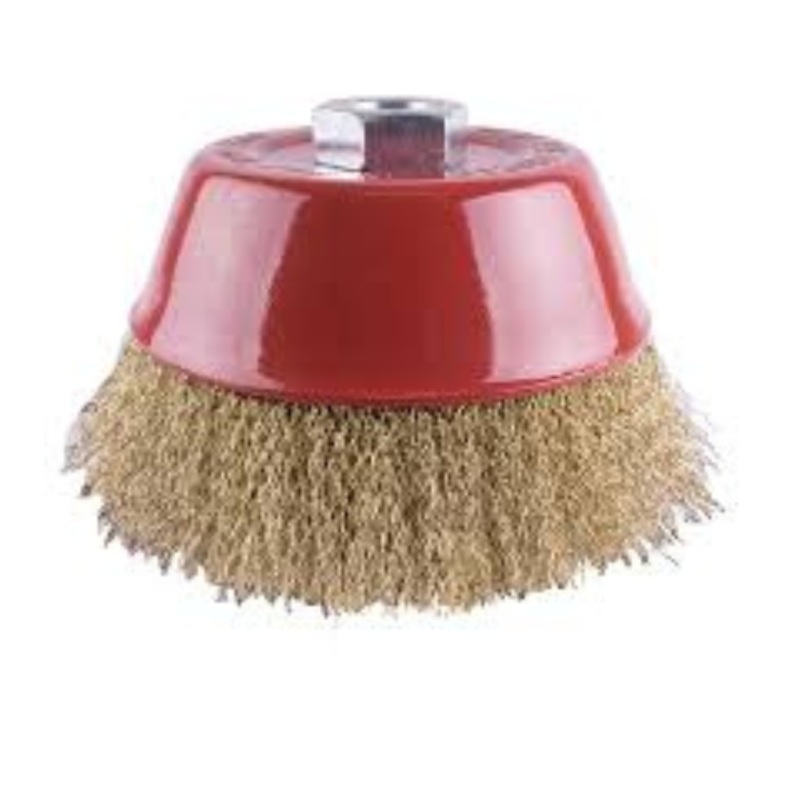 TORK CRAFT WIRE BRUSH CUP CRIMPED STEEL 125MMXM14