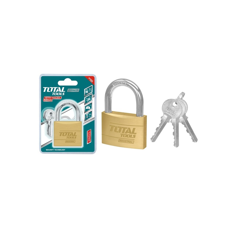 TOTAL PADLOCK HEAVY DUTY BRASS 50MM TLK32502