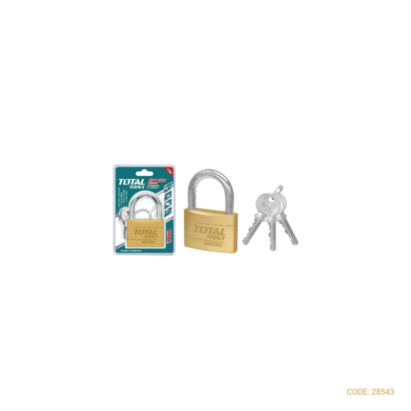 TOTAL PADLOCK HEAVY DUTY BRASS 70MM TLK32702