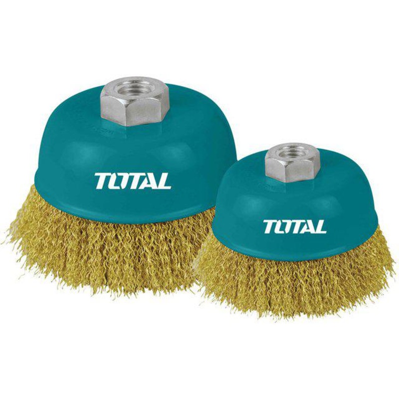 TOTAL WIRE BRUSH CUP WITH NUT 4100MM TAC31041