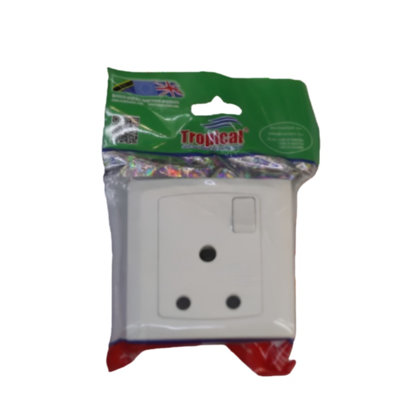 TROPICAL SOCKET PVC SINGLE 15A NM629