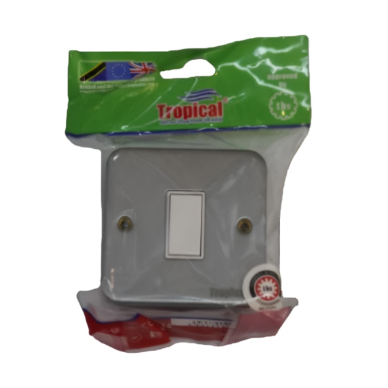 TROPICAL SWITCH METAL CLAD 1G 2W