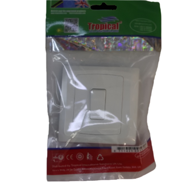 TROPICAL SWITCH PLATE PVC 1G 2W NM202