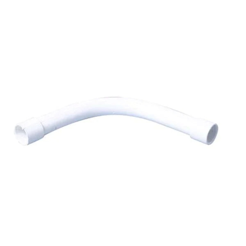 AFRICAB BEND CONDUIT PVC WHITE LONG 25MM