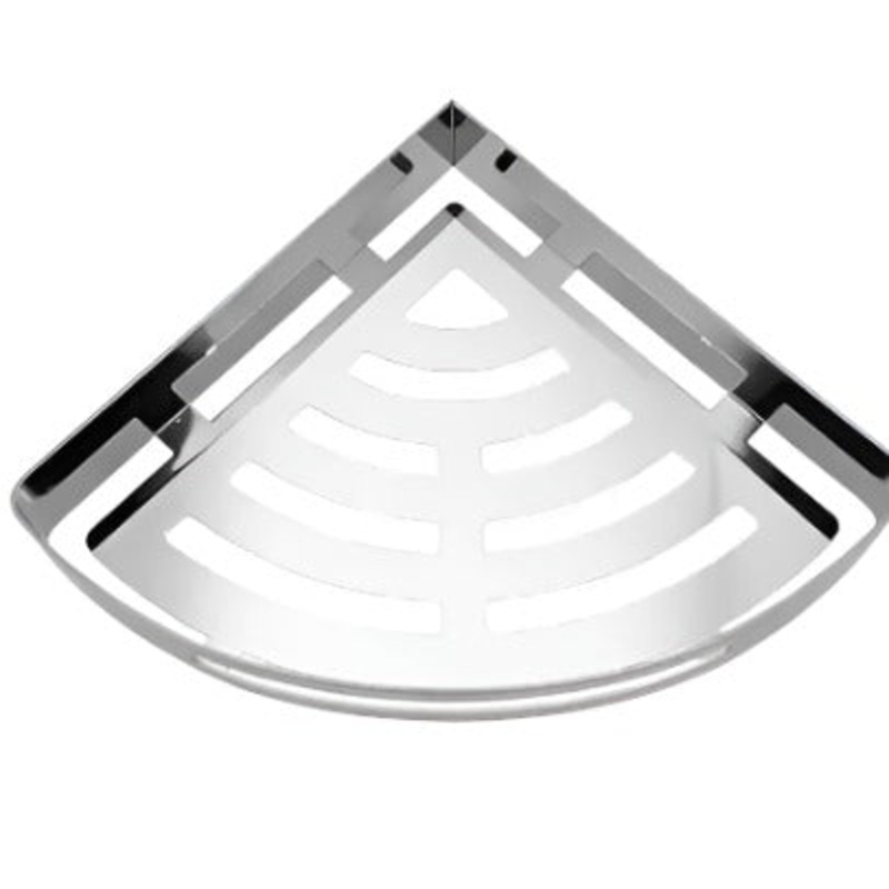 BRIMIX SHELF STAINLESS STEEL SINGLE LAYER CORNER 5657