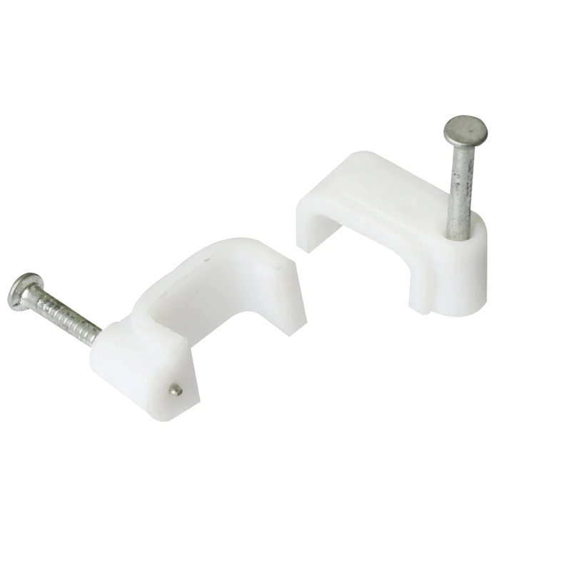 EUROLUX CABLE CLIPS FLAT100 PER PACK LOOSE 5.0MM