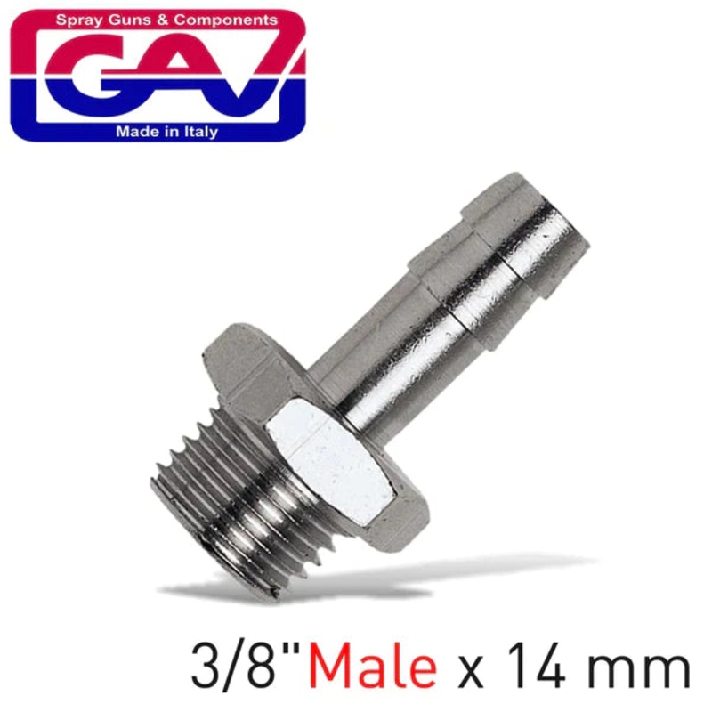 GAV HOSE ADAPTOR 14MMX3/8 M GAV1233-12